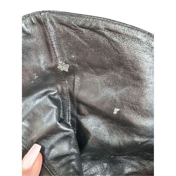 BCBG Max Azria Women's Black Suede Ankle Booties Size 38/7 Zip Closure - Picture 16 of 16